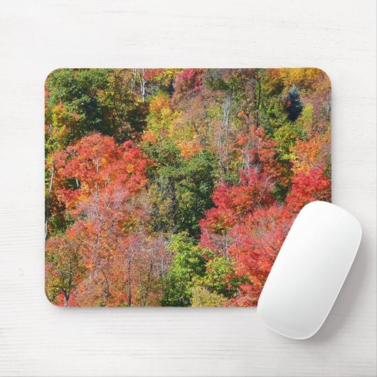 Herbst Hillside farbenfrohe Herbstfotografie Mousepad (Mit Mouse)
