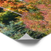 Herbst Hillside farbenfrohe Herbstfotografie Poster (Ecke)
