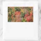 Herbst Hillside farbenfrohe Herbstfotografie Rechteckiger Aufkleber (Tasche)