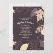 Herbst-Hintergrund-Einladung Einladung (Vorderseite)