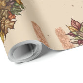 Herbst hinterlässt Herz Geschenkpapier (Rolleneckpunkt)
