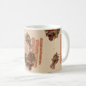 Herbst hinterlässt Herz Kaffeetasse (VorderseiteRechts)