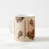 Herbst hinterlässt Herz Kaffeetasse (Vorderseite Links)