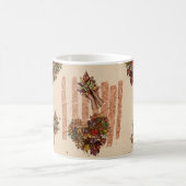 Herbst hinterlässt Herz Kaffeetasse (Mittel)
