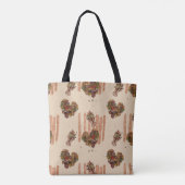 Herbst hinterlässt Herz Tasche (Rückseite)