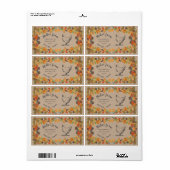 Herbst hinterlässt rustikales Drehbuch Eierkarton- (Vorne)