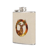 Herbst Hirsch Vinyl Wrapped Flask Flachmann (Links)