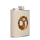 Herbst Hirsch Vinyl Wrapped Flask Flachmann (Rechts)