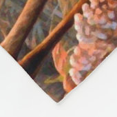 Herbst Hirschbucken auf Waldwiese Fleecedecke (Ecke)