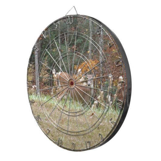 Herbst Hirsche im Arrowhad GA Dartscheibe (Vorderseite rechts)