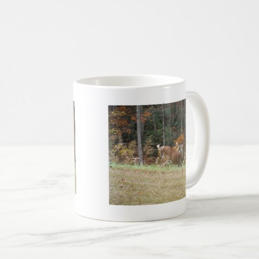 Herbst Hirsche im Arrowhad GA Kaffeetasse (VorderseiteRechts)