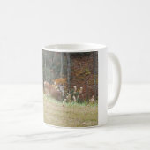 Herbst Hirsche im Arrowhad GA Kaffeetasse (VorderseiteRechts)
