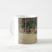 Herbst Hirsche im Arrowhad GA Kaffeetasse (Vorderseite Links)