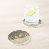 Herbst Hirsche im Arrowhad GA Untersetzer (Seite)