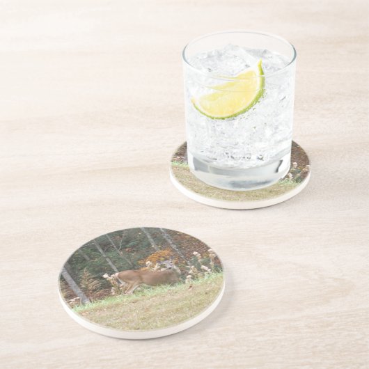 Herbst Hirsche im Arrowhad GA Untersetzer (Seite)