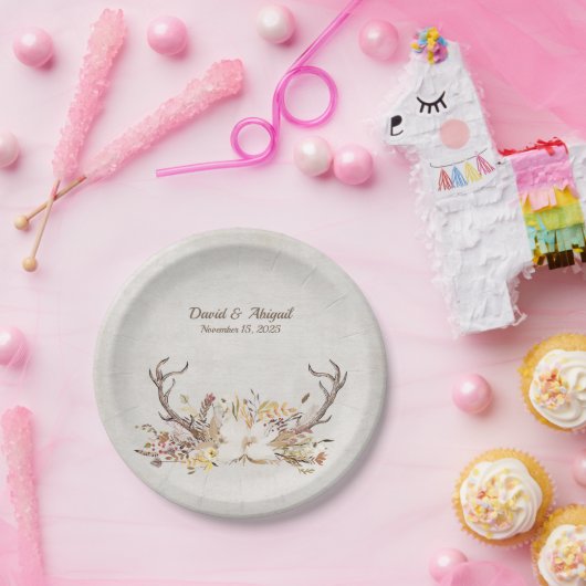 Herbst-Hirsche-Vorzeit Pappteller (Party)