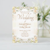 Herbst-Hochzeit Einladung (Stehend Vorderseite)