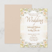 Herbst-Hochzeit Einladung (Vorne/Hinten)
