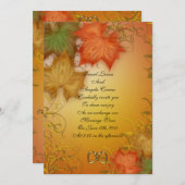 Herbst Hochzeit Einladung (Vorne/Hinten)