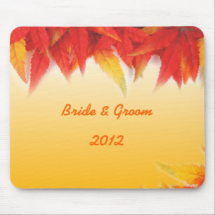 Herbst-Hochzeits-Mauspad Mousepad