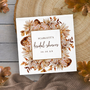 Herbst-Hochzeitsdusche-Papiernapkin Serviette