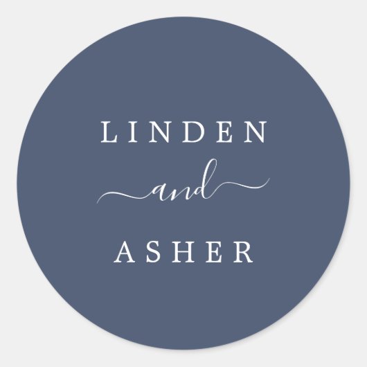 Herbst | Hochzeitsfahrer der Marine Runder Aufkleber (Vorderseite)