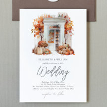 Herbst Hochzeitsfront Pumpkin