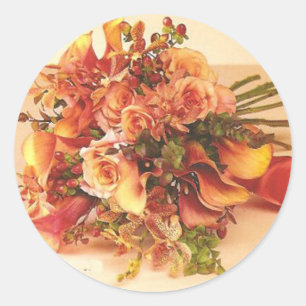 Herbst-Hochzeitsticker für den Umschlag Aufkleber