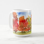 Herbst holt mich hoch, 15 oz Tasse (Vorderseite Links)