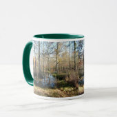 Herbst-Holz Tasse (Vorderseite Links)
