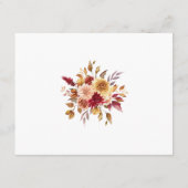 Herbst Honeymoon wünscht QR CODE Begleitkarte (Rückseite)