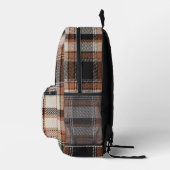 Herbst Hues Kariert Bedruckter Rucksack (Rechts)