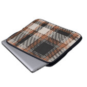 Herbst Hues Kariert Laptopschutzhülle (Vorne Knopf)