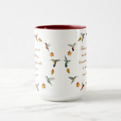 Herbst-Hummingvögel Tasse (Zentrum)