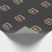 Herbst Hund Kürbis Pfoten Geschenkpapier (Ecke)