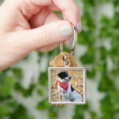 Herbst-Hund Schlüsselanhänger (Hand)