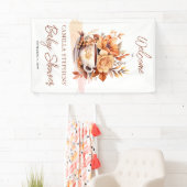 Herbst Hütte Core Teacup Babydusche Banner (Insitu)