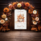 Herbst Hütte Core Teacup Bridal Teedusche Banner