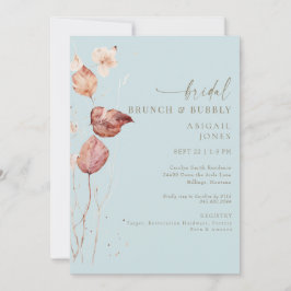 Herbst Icy Blue Bridal Brunch & Bubbly Einladung