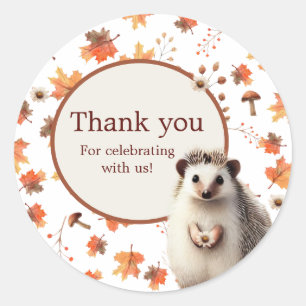 Herbst Igel Danke, Stickers