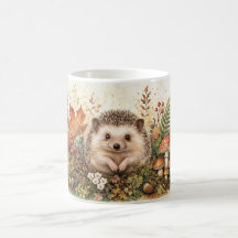 Herbst-Igel-Wald Cottagecore-Kunst