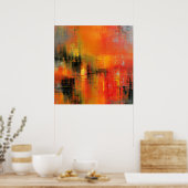 Herbst im Abstrakten Poster (Küche)