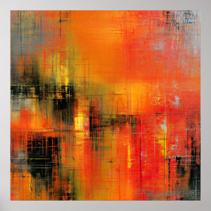 Herbst im Abstrakten Poster