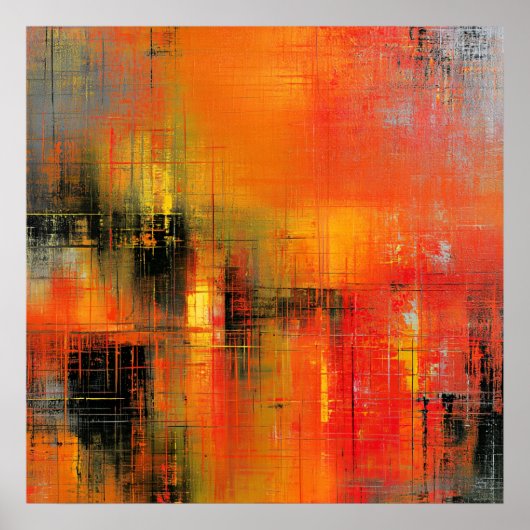 Herbst im Abstrakten Poster (Vorne)