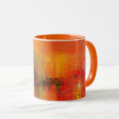 Herbst im Abstrakten Tasse (VorderseiteRechts)