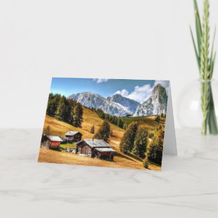 Herbst im alten Bergdorf Karte