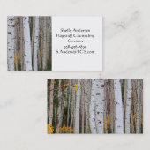 Herbst im Aspens Visitenkarte (Vorne/Hinten)