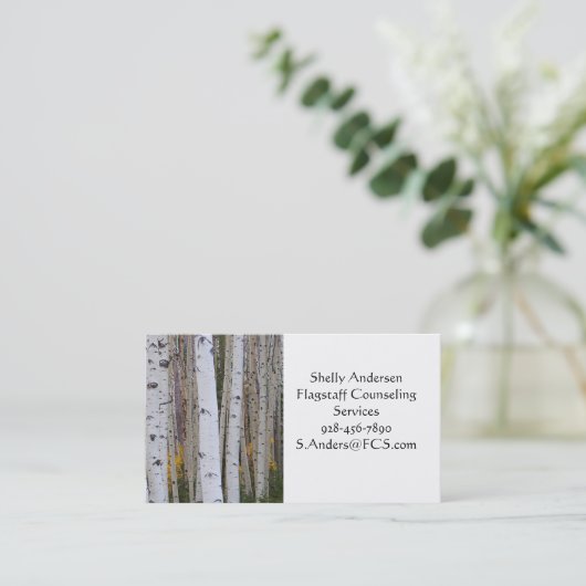 Herbst im Aspens Visitenkarte (Stehend Vorderseite)