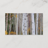 Herbst im Aspens Visitenkarte (Rückseite)
