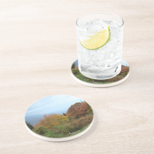 Herbst im blauen Ridge Getränkeuntersetzer (Seite)